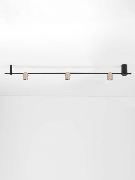 Nova Luce LED Deckenleuchte Sirmos dimmbar 21W warmweiss 3000K Champagnergold Schwarz Aluminium 150x18cm 9088132