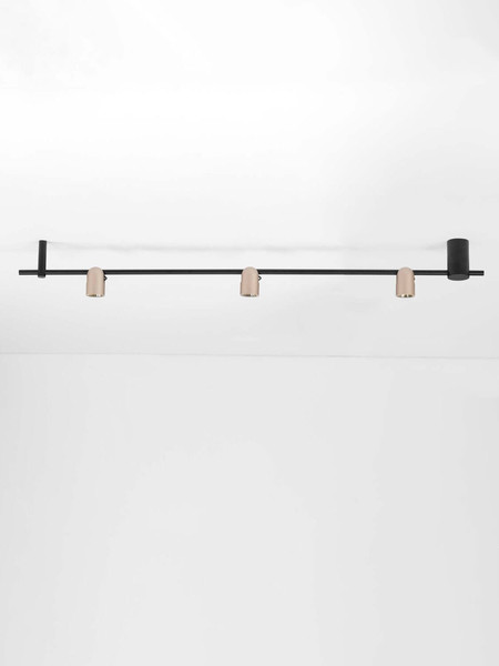 Nova Luce LED Deckenleuchte Sirmos dimmbar 21W warmweiss 3000K Champagnergold Schwarz Aluminium 150x18cm 9088132