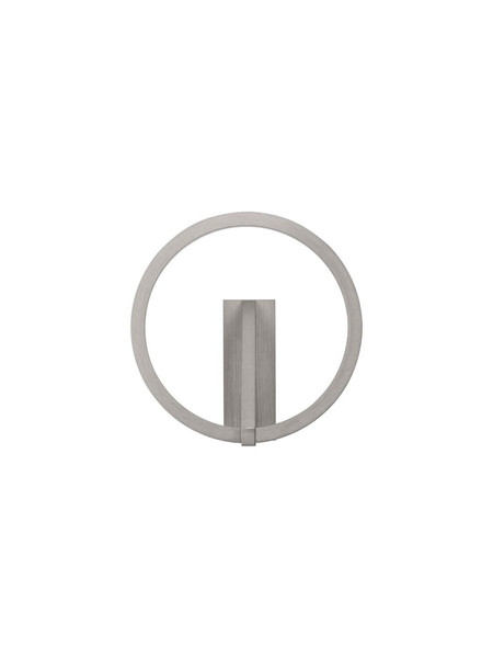 Nova Luce LED Wandleuchte Tilia 10W CCT warm-/neutralweiss 2700/3000/4000K Nickel matt Aluminium Ø22cm 9088135