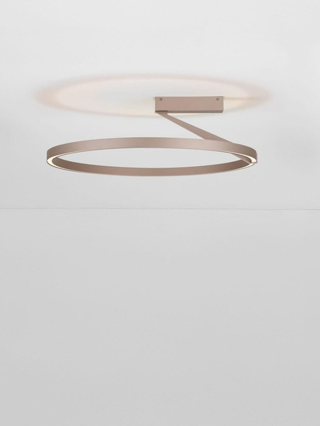 Nova Luce LED Deckenleuchte Tilia dimmbar 38W CCT warm-/neutralweiss 2700/3000/4000K Champagnergold Aluminium Ø60cm 9088136