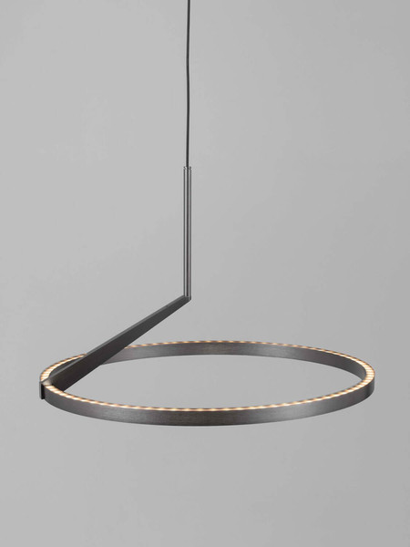 Nova Luce LED Pendelleuchte Tilia dimmbar 31W CCT warm-/neutralweiss 2700/3000/4000K Nickel matt Aluminium Ø60cm 9088139