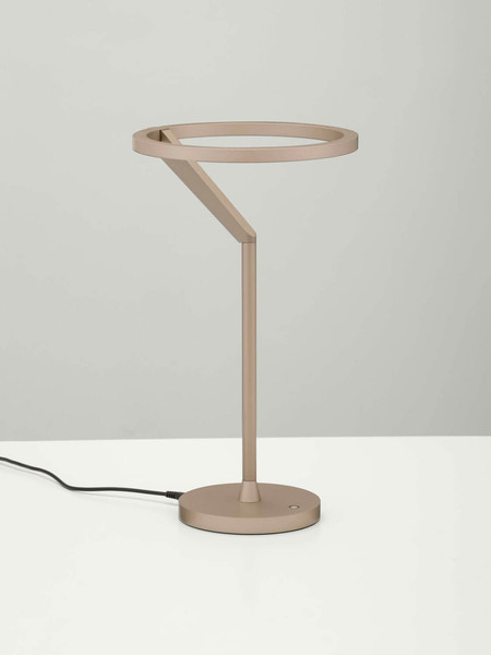 Nova Luce LED Tischleuchte Tilia dimmbar 16W warmweiss 3000K Champagnergold Aluminium Ø22cm 9088140