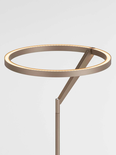 Nova Luce LED Stehleuchte Tilia dimmbar 26W warmweiss 3000K Champagnergold Aluminium 168cm 9088142