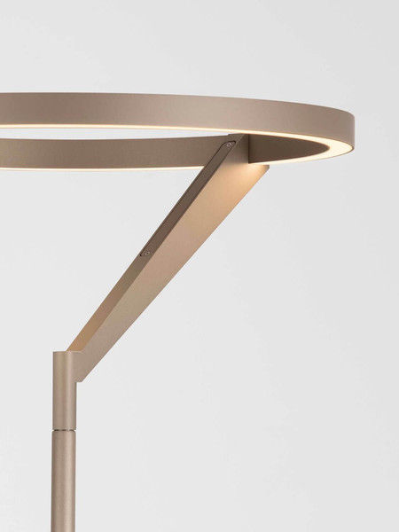 Nova Luce LED Stehleuchte Tilia dimmbar 26W warmweiss 3000K Champagnergold Aluminium 168cm 9088142