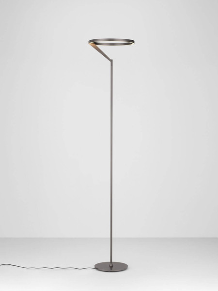 Nova Luce LED Stehleuchte Tilia dimmbar 26W warmweiss 3000K Nickel matt Aluminium 168cm 9088143