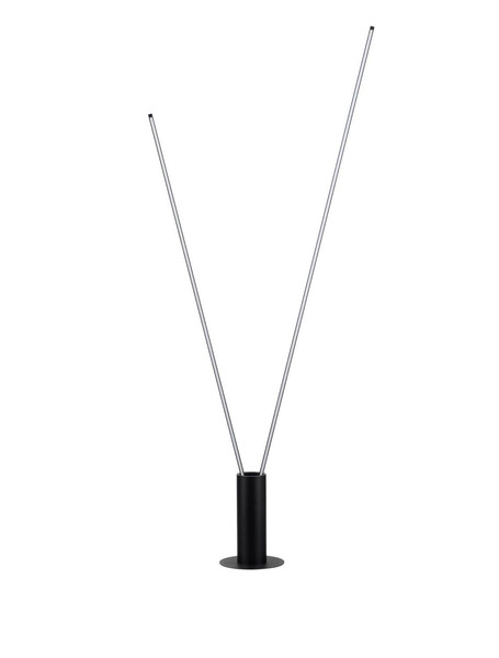 Nova Luce LED Stehleuchte Kimolia 49W warmweiss 3000K Schwarz Aluminium 181cm 9088145