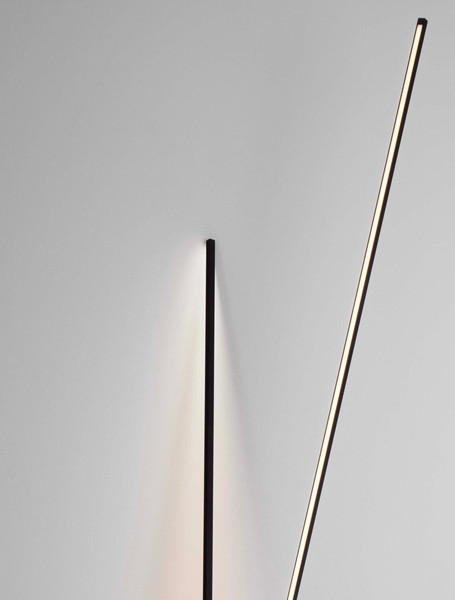 Nova Luce LED Stehleuchte Kimolia 49W warmweiss 3000K Schwarz Aluminium 181cm 9088145
