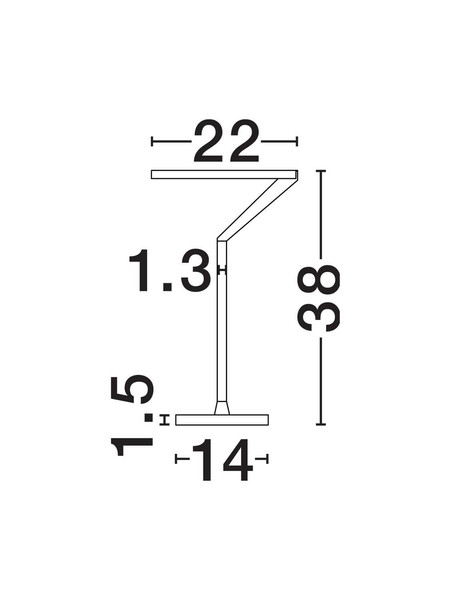 Nova Luce LED Tischleuchte Tilia dimmbar 16W warmweiss 3000K Schwarz Aluminium Ø22cm 9088149