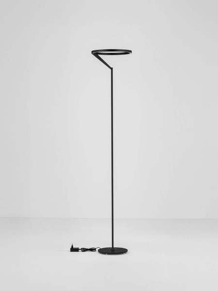 Nova Luce LED Stehleuchte Tilia dimmbar 26W warmweiss 3000K Schwarz Aluminium 168cm 9088150
