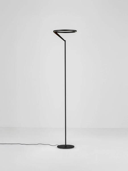 Nova Luce LED Stehleuchte Tilia dimmbar 26W warmweiss 3000K Schwarz Aluminium 168cm 9088150