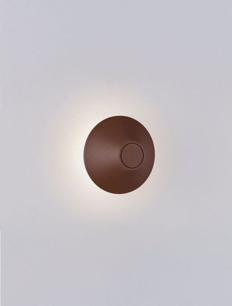 Nova Luce LED Außen-Wandleuchte Alux 11W warmweiss 3000K IP54 salzwasserfest Cortenstahl Aluminium Ø16cm 9136408