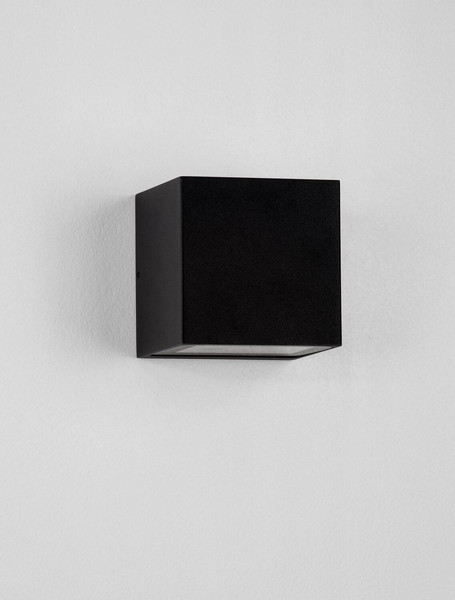Nova Luce LED Außen-Wandleuchte Rob 11W warmweiss 3000K IP54 salzwasserfest Schwarz Aluminium 12x12cm 9136409