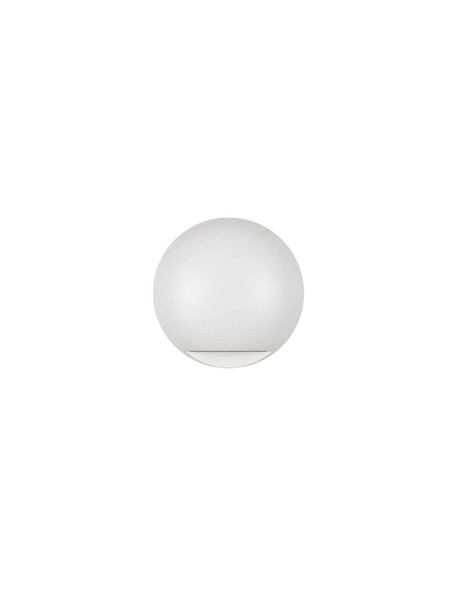 Nova Luce LED Außen-Wandleuchte Passo 3W warmweiss 3000K IP65 salzwasserfest Weiß Aluminium Ø12cm 9136411