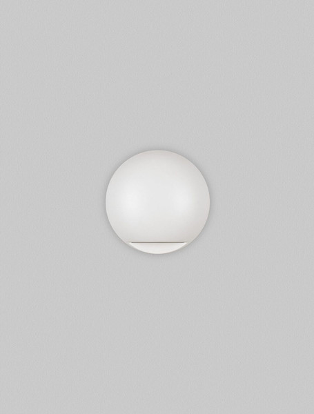 Nova Luce LED Außen-Wandleuchte Passo 3W warmweiss 3000K IP65 salzwasserfest Weiß Aluminium Ø12cm 9136411
