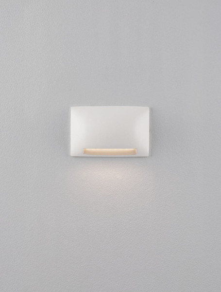 Nova Luce LED Außen-Wandleuchte Sub 5W warmweiss 3000K IP65 salzwasserfest Weiß Aluminium 13,5x8,5cm 9136417