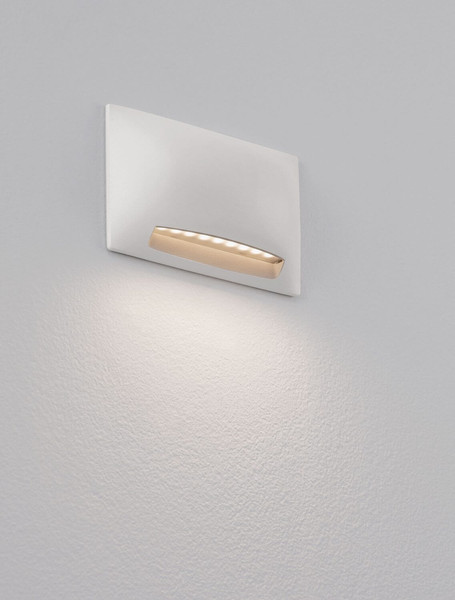 Nova Luce LED Außen-Wandleuchte Sub 5W warmweiss 3000K IP65 salzwasserfest Weiß Aluminium 13,5x8,5cm 9136417