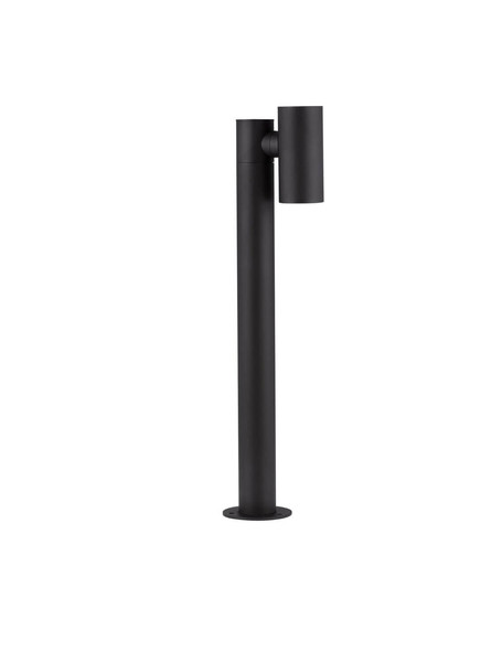 Nova Luce LED Wegeleuchte Pec schwenkbar 8W warmweiss 3000K IP65 salzwasserfest Schwarz Aluminium 70cm 9136420
