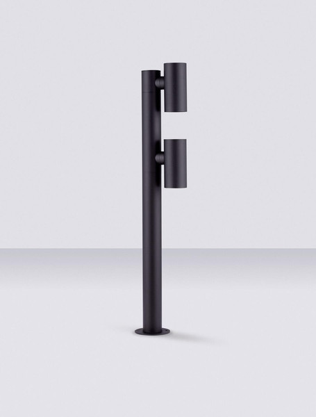 Nova Luce LED Wegeleuchte Pec schwenkbar 13W warmweiss 3000K IP65 salzwasserfest Schwarz Aluminium 90cm 9136421