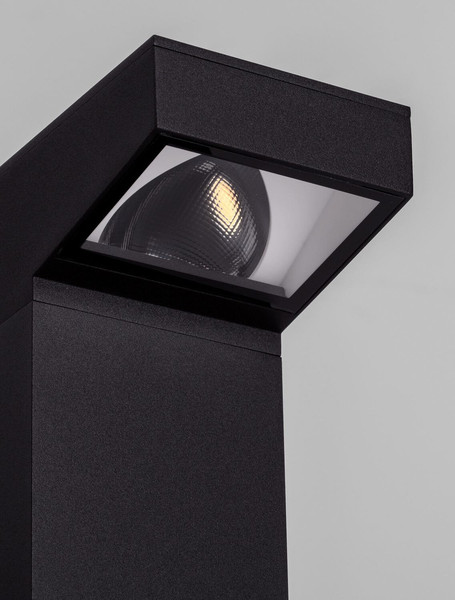 Nova Luce LED Wegeleuchte Rob 13W warmweiss 3000K IP65 salzwasserfest Schwarz Aluminium 90cm 9136430