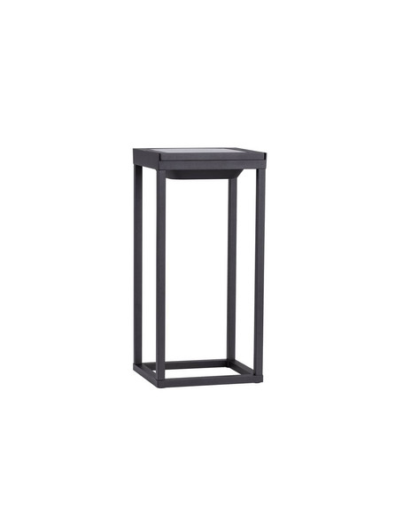 Nova Luce LED Akku-Stehleuchte Tegolo dimmbar 2W warmweiss 3000K USB IP54 Anthrazit Aluminium 39cm 9136431