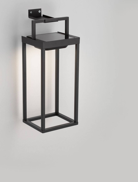 Nova Luce LED Akku-Stehleuchte Tegolo dimmbar 2W warmweiss 3000K USB IP54 Anthrazit Aluminium 39cm 9136431