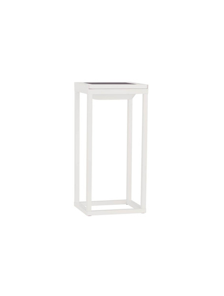 Nova Luce LED Akku-Stehleuchte Tegolo dimmbar 2W warmweiss 3000K USB IP54 Weiß Aluminium 39cm 9136432