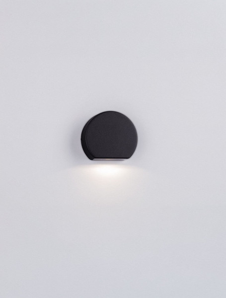 Nova Luce LED Außen-Wandleuchte Sango 4W warmweiss 3000K IP54 salzwasserfest Schwarz Aluminium 10x8,5cm 9136433
