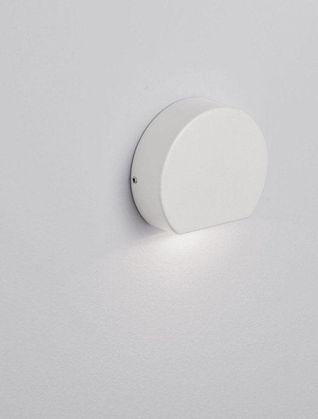 Nova Luce LED Außen-Wandleuchte Sango 4W warmweiss 3000K IP54 salzwasserfest Weiß Aluminium 10x8,5cm 9136434