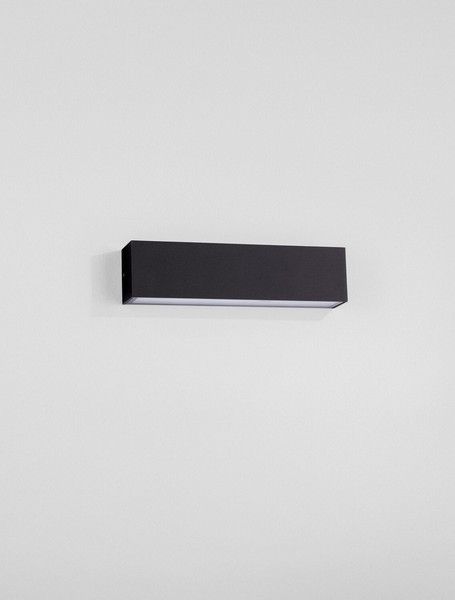Nova Luce LED Außen-Wandleuchte Allure 22W warmweiss 3000K IP65 salzwasserfest Schwarz Aluminium 26x6,5cm 9136456