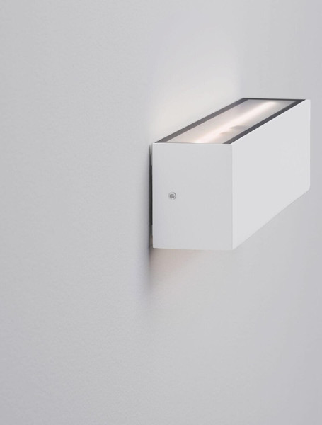 Nova Luce LED Außen-Wandleuchte Allure 22W warmweiss 3000K IP65 salzwasserfest Weiß Aluminium 26x6,5cm 9136457