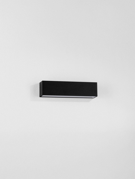Nova Luce LED Außen-Wandleuchte Allure 8W warmweiss 3000K IP65 salzwasserfest Schwarz Aluminium 22x6cm 9136458