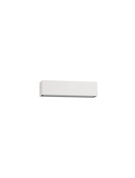 Nova Luce LED Außen-Wandleuchte Allure 8W warmweiss 3000K IP65 salzwasserfest Weiß Aluminium 22x6cm 9136459