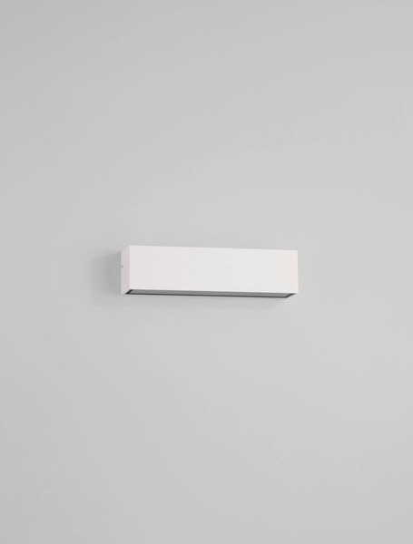Nova Luce LED Außen-Wandleuchte Allure 8W warmweiss 3000K IP65 salzwasserfest Weiß Aluminium 22x6cm 9136459