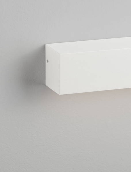 Nova Luce LED Außen-Wandleuchte Allure 8W warmweiss 3000K IP65 salzwasserfest Weiß Aluminium 22x6cm 9136459