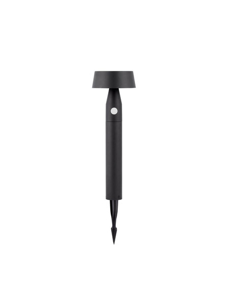 Nova Luce LED Solar-Wegeleuchte Chiaro 1W warmweiss 3000K Bewegungsmelder IP54 Schwarz Aluminium 50cm 9136462