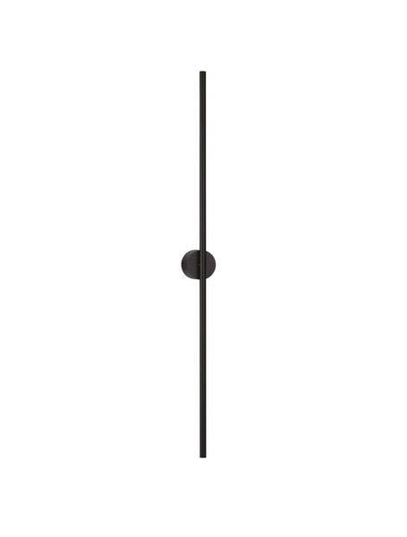 Nova Luce LED Wandleuchte Cretel 15W warmweiss 3000K IP44 Schwarz Aluminium 90x8cm 9172871