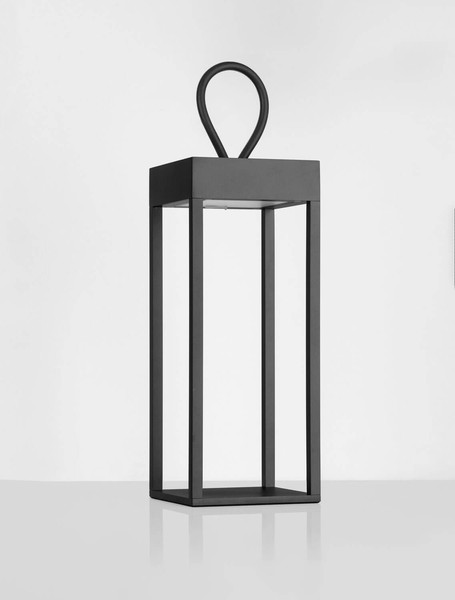 Nova Luce LED Akku-Stehleuchte Lucia dimmbar 4W warmweiss 3000K USB IP54 salzwasserfest Schwarz Aluminium 30cm 9176104