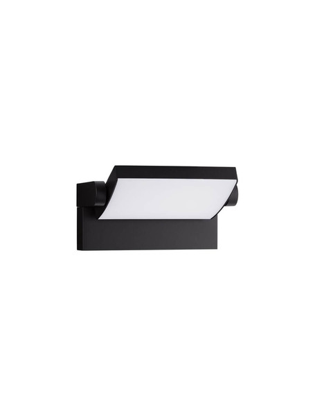 Nova Luce LED Außen-Wandleuchte Sally schwenkbar 20W warmweiss 3000K IP54 salzwasserfest Schwarz Aluminium 21x16,5cm 9176105