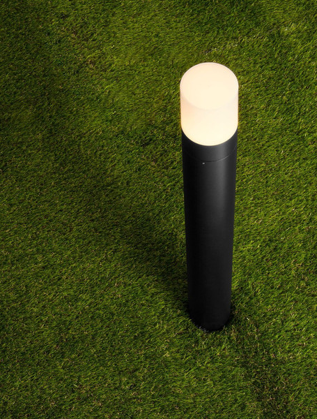 Nova Luce LED Wegeleuchte Paul 10W warmweiss 3000K IP65 salzwasserfest Schwarz Aluminium 80cm 9176110