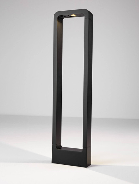 Nova Luce LED Wegeleuchte Minimal 7W warmweiss 3000K IP65 salzwasserfest Schwarz Aluminium 65cm 9176112