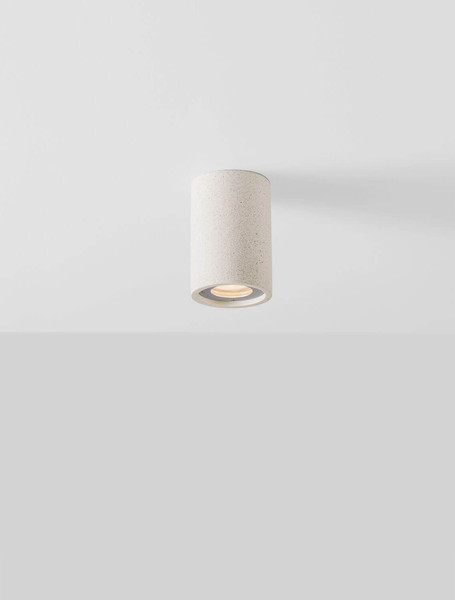 Nova Luce Außen-Wandleuchte Par GU10 IP65 salzwasserfest Weiß Beton Ø9cm 9186180