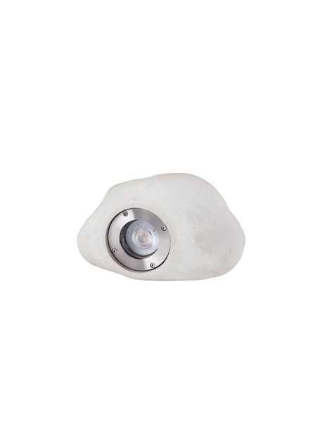 Nova Luce LED Akzentleuchte Petra 3W warmweiss 3000K IP65 salzwasserfest Weiß Beton 20x14cm 9186182