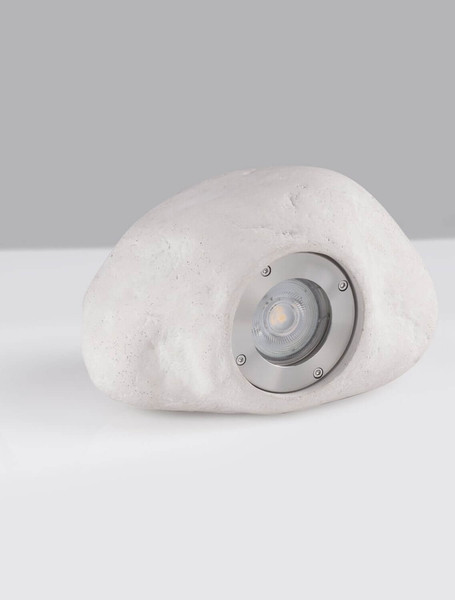 Nova Luce LED Akzentleuchte Petra 3W warmweiss 3000K IP65 salzwasserfest Weiß Beton 20x14cm 9186182