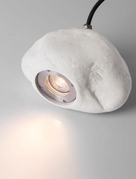 Nova Luce LED Akzentleuchte Petra 3W warmweiss 3000K IP65 salzwasserfest Weiß Beton 20x14cm 9186182