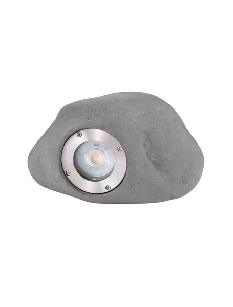 Nova Luce LED Akzentleuchte Petra 3W warmweiss 3000K IP65 salzwasserfest Grau Beton 20x14cm 9186183