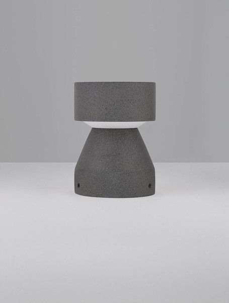 Nova Luce LED Sockelleuchte Lua 12W warmweiss 3000K IP65 salzwasserfest Schwarz Beton 22cm 9186184