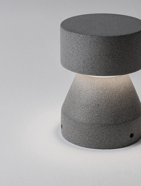 Nova Luce LED Sockelleuchte Lua 12W warmweiss 3000K IP65 salzwasserfest Schwarz Beton 22cm 9186184