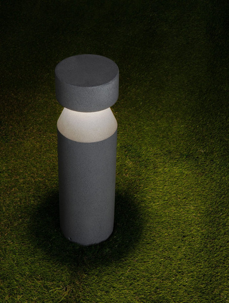 Nova Luce LED Wegeleuchte Lua 12W warmweiss 3000K IP65 salzwasserfest Schwarz Beton 55,5cm 9186186