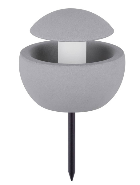 Nova Luce Bodeneinbauleuchte Minor G9 IP65 salzwasserfest Grau Beton Ø15cm 9186704