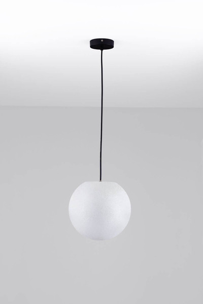 Nova Luce Außen-Pendelleuchte Moon E14 IP65 salzwasserfest Weiß Ø30cm 9186714